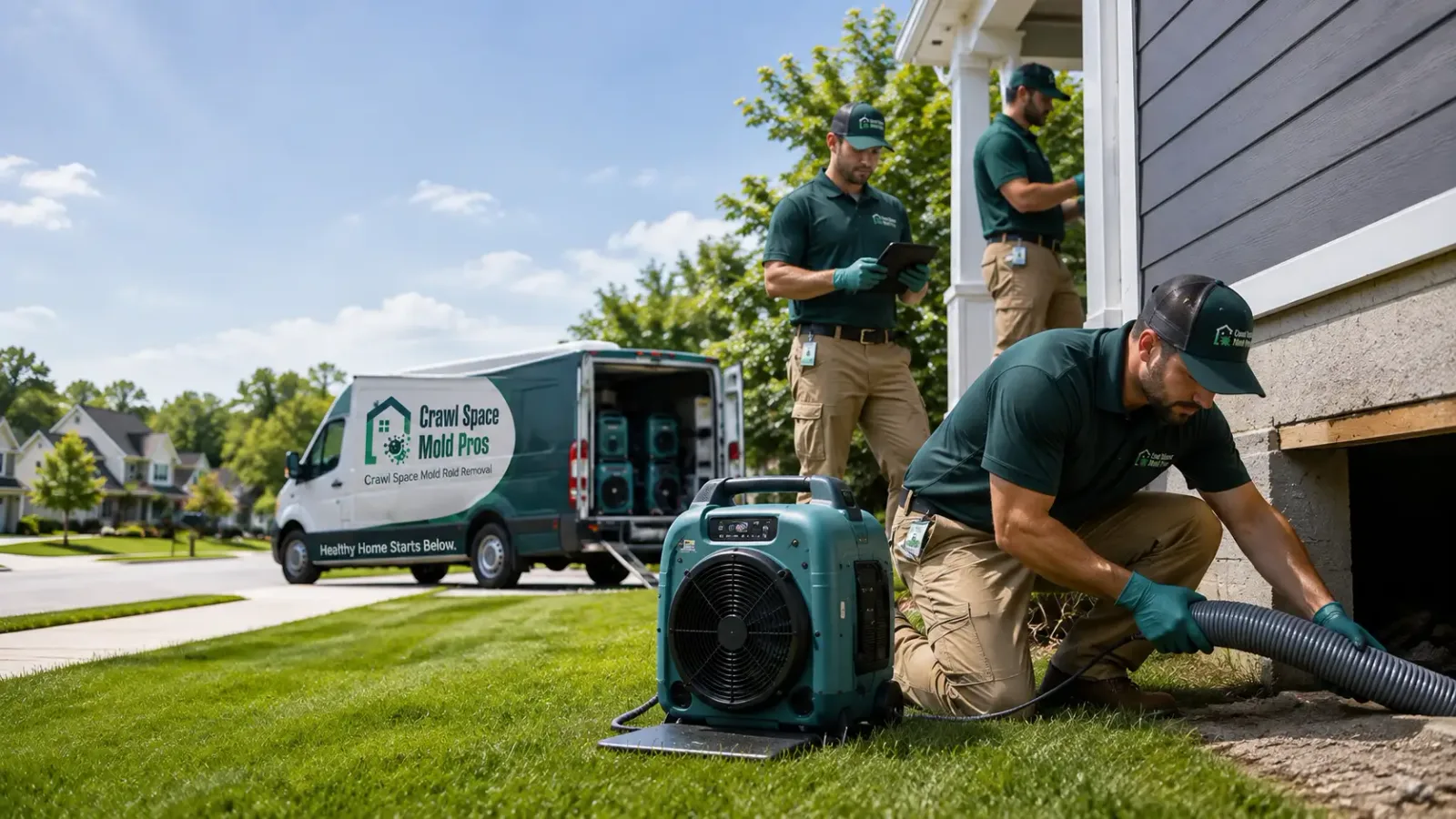 Crawl Space Mold Removal in Stanton, MI